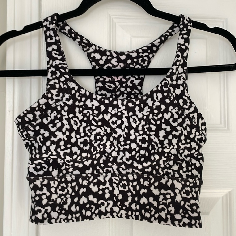 Print Racerback Crop Bra/Top